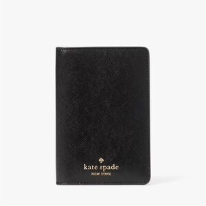 NEW Kate Spade Madison Black Passport Holder